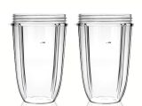 2 Pack Replacement cup 24oz tall Jars Plastic cup 10×16.5cm